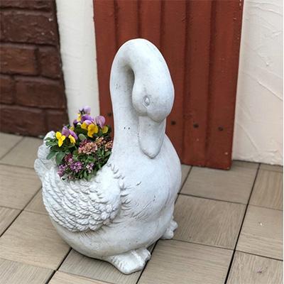 ふるさと納税 朝倉市 アンティーク調アヒルの鉢植え |  | 03