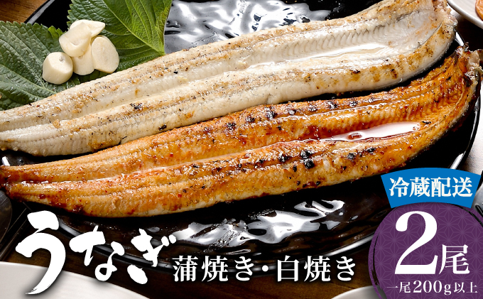 ＜順次配送＞ うなぎ 蒲焼き 白焼き 食べ比べセット 400g (200g×各1尾) 冷蔵 21ys-0009