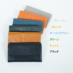 クラッチーノ ネクスト　小型長財布（ターコイズブルー）