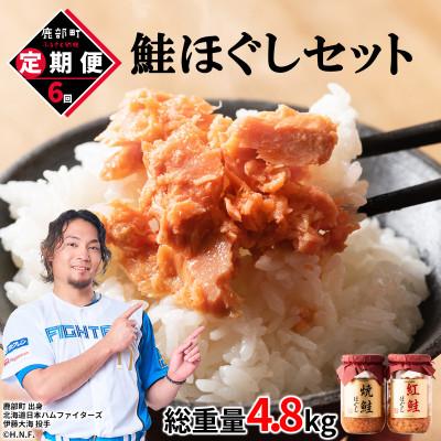 ふるさと納税 鹿部町 【毎月定期便】鮭ほぐし4本セット(800g)TK05-3S_6全6回