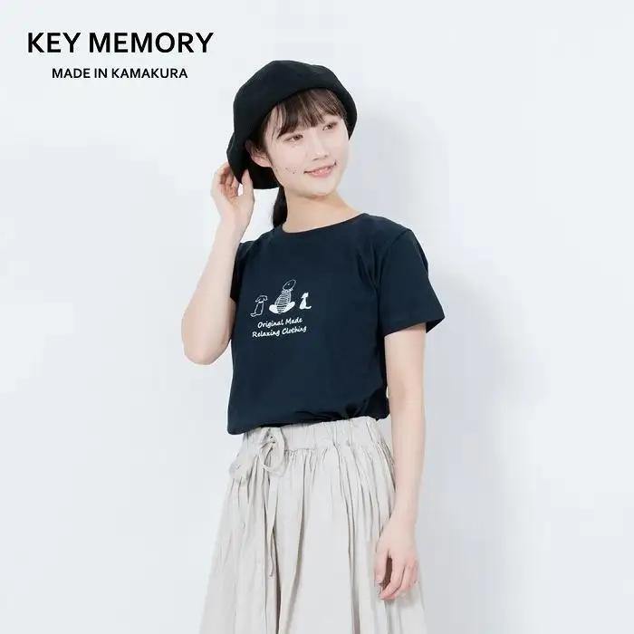 《0》【KEYMEMORY鎌倉】TIMEイラストTシャツNAVY