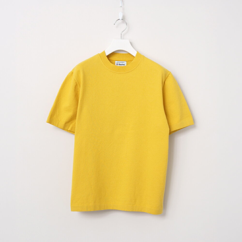 【ふるさと納税】【Yonetomi】米富繊維 LIGHT WAVE COTTON KNIT PULLOVER YELLLOW 黄色 服 洋服 ユニセックス メンズ レディース ブランド 数量限定 山形県 山辺町 yt-lwpxy