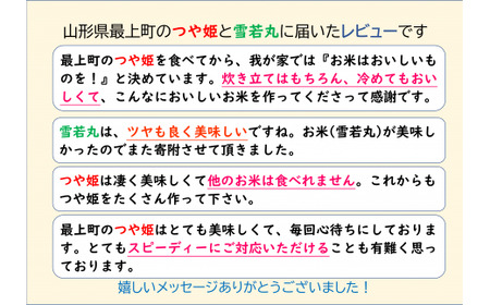 山形県産 特別栽培米 つや姫 と 雪若丸 セット (各2kg×2袋ずつ)