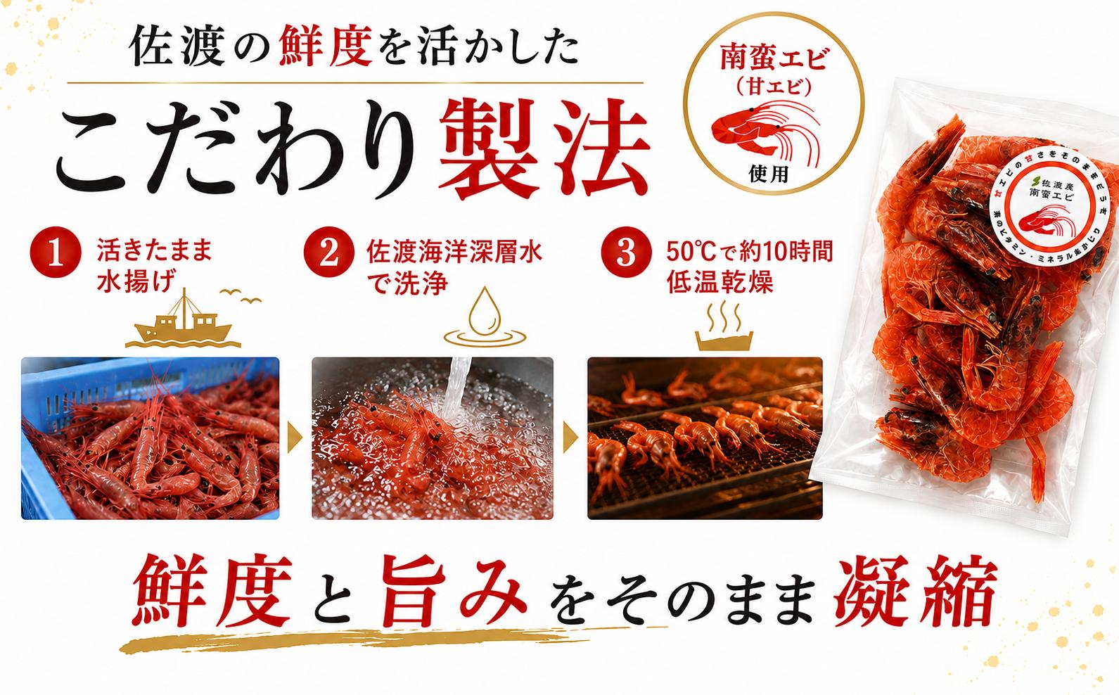 南蛮エビの素干し 20g×4P ダイチク佐渡