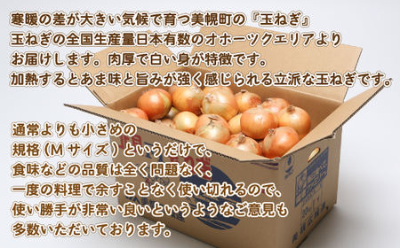 「数量限定訳あり品」玉ねぎMサイズ・20kg 玉ねぎ たまねぎ 野菜 カレー 日持ち 北海道 美幌町 送料無料 BHRG063
