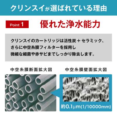 ふるさと納税 幸田町 【定期便】クリンスイ 浄水器カートリッジ CPC5  ( 2本セット × 年2回発送 定期便 ) |  | 02