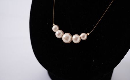 コットンパール「キスカ」ゴールドチェーンネックレス｜　パール アクセサリー 結婚式 ネックレス パーティー プレゼント 入学式 卒業式 コットンパール 