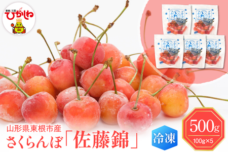 【瞬間冷凍】東根市産さくらんぼ 100g×5袋 東根農産センター提供 hi027-244 山形県 東根市 果物 フルーツ サクランボ 冷凍フルーツ 冷凍さくらんぼ ふるさと納税