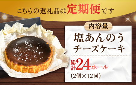 【全12回定期便】【ヒルナンデスで紹介されました！】五島列島 チーズケーキ 塩あんのう 2個 ケーキ 塩 しお ソルト いも 芋 スイーツ お菓子 菓子【虎屋】[RBA022]