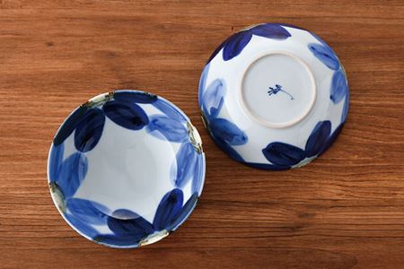 【波佐見焼】藍花 丸 小鉢 3点セット 食器 皿 【陶豊】 [OE11] 波佐見焼