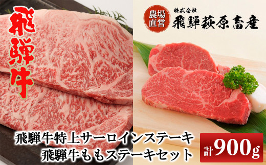 飛騨牛ステーキセット 特上サーロインステーキ(200g×3枚)・ももステーキ(150g×2枚)　国産 牛肉 ブランド牛 ステーキ ギフト 贈答【冷凍】
