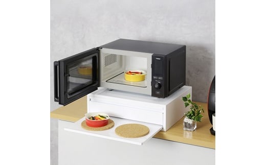 21043 YK-1043 レンジ下スライドラック ロータイプ (高さ15cm) FC038013