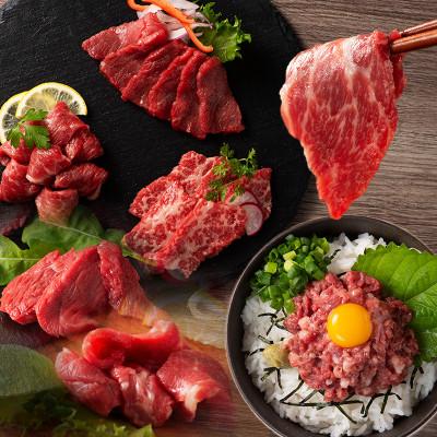 ふるさと納税 上天草市 【熊本特産】厳選ふじ馬刺し6種セット(大トロ・中トロ・ヒレ・ランプ・上赤身・ネギトロ)(上天草市)