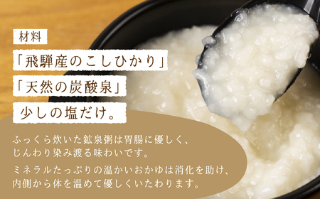 鉱泉粥6食セット 鉱泉粥玄米×6袋（1袋260g入）お粥【91-5】