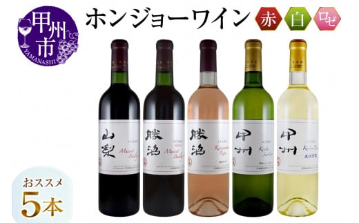 ホンジョーワインおススメ5本セット(MG)　D-682