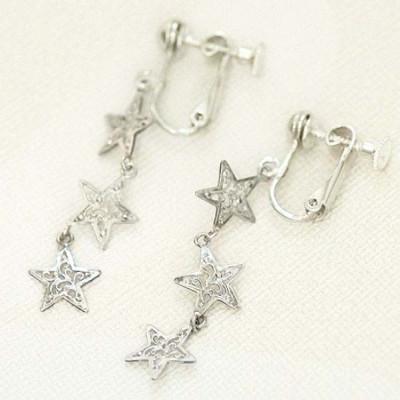 ふるさと納税 阿智村 3連星のシルバーイヤリング |  | 03