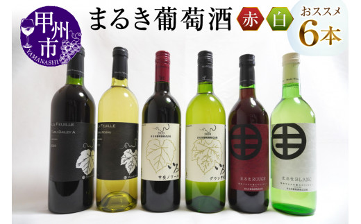 
エムズギフトが贈る『まるき葡萄酒おススメ6本セット』（MG）E-622
