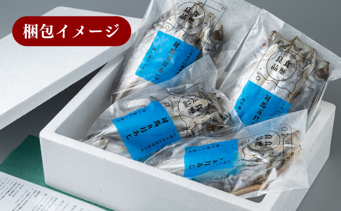 【全12回定期便】対馬 五月 真あじ 一汐干し 10枚 《 対馬市 》【 うえはら株式会社 】新鮮 アジ 干物 海産物 朝食 冷凍 [WAI044]