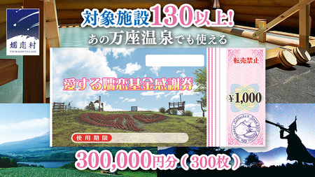 嬬恋村 で使える 感謝券 300,000円 分 (300枚)   [AO014tu]