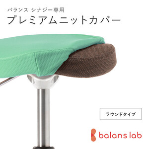 バランスシナジー専用プレミアムニットカバー（ライトグリーン）ラウンドシート用 はっ水加工【 チェアカバー 椅子カバー チェアカバー 椅子カバー チェアカバー 椅子カバー チェアカバー 椅子カバー 】
