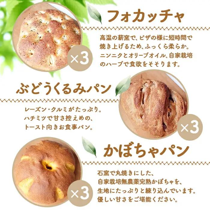 【ニセコ町】奥土農場のお楽しみパン5種詰め合わせセット×各3個【42001】