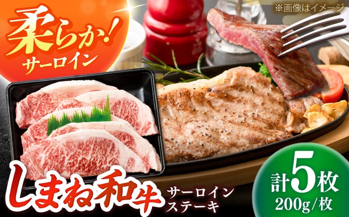 
                  しまね和牛 サーロインステーキ200ｇｘ5枚 和牛 牛肉 ステーキ / 島根県雲南市 / フジキコーポレーション株式会社 [AIEA006]
                