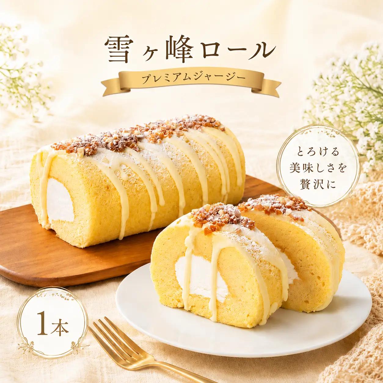雪ヶ峰ロール プレミアムジャージー １本 ケーキ