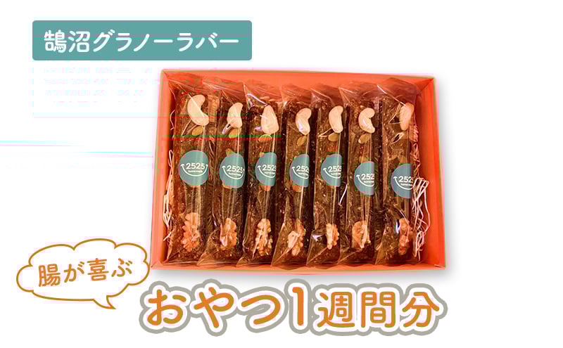 
            【ヴィーガンOK♪】鵠沼グラノーラバー 7本セット 腸が喜ぶおやつ1週間分 グラノーラ 無添加 自家製 グラノーラバー 朝食 おやつ 小分け包装 ギフト 贈り物 お祝い ヴィーガンスイーツ ベジタリアン ヘルシー 手土産 藤沢市 神奈川県
          