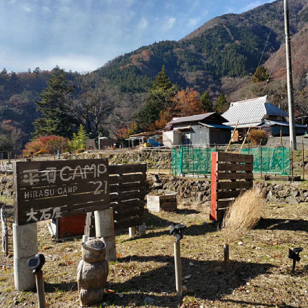 【ふるさと納税】平須CAMP21　オートサイト宿泊プラン1泊2日　薪付 山梨県 キャンプ キャンプ場 利用券 宿泊券 アウトドア