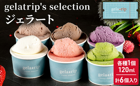 ジェラート6個 gelatrip's selection 北海道 上富良野町 アイス