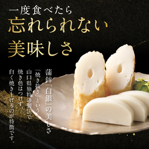 創業大正八年 白銀本舗 詰め合わせ「白銀10本入り」 株式会社杉本利兵衛本店 山口県 防府市 C-F04 かまぼこ 蒲鉾 焼き抜き 練り物 白身魚 老舗 山口名産 特産品 贈り物 おつまみ