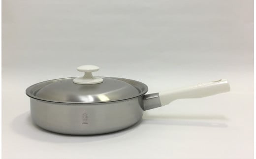 【メイド・イン・ツバメ】二層鋼内面フッ素樹脂加工 深型フライパン 24cm FC025109