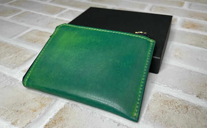 染色Lウォレット  ＃グレー