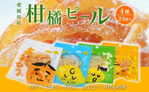 
愛媛県産柑橘ピール4種　24袋入　360g

