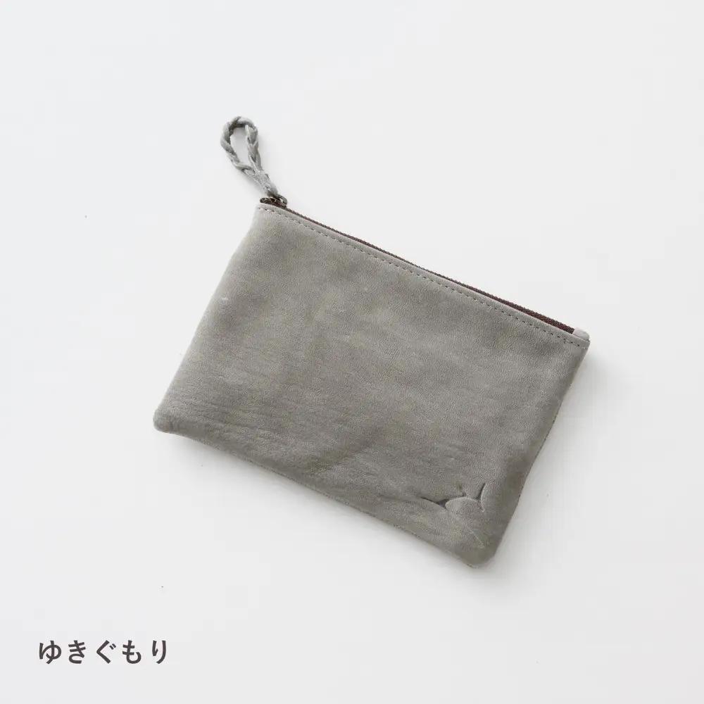 ENISICA エニシカ ジビエ鹿革 トモシカポーチM 雪曇（ゆきぐもり）