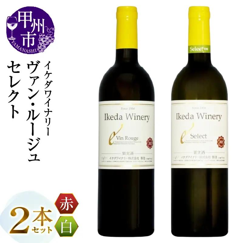 ワイン イケダワイナリー 2本セット【ヴァン・ルージュ / セレクト白】（MG）B14-663