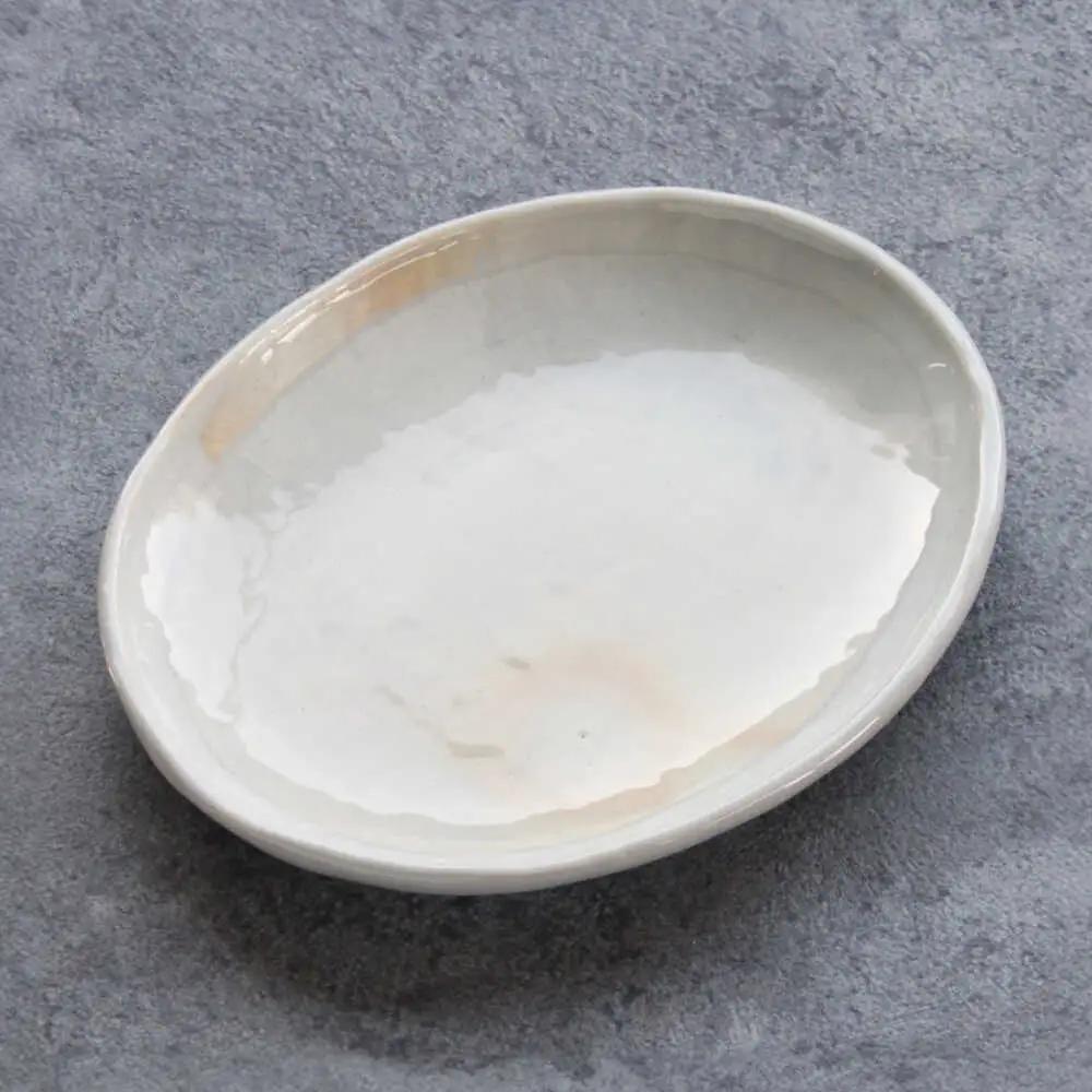 【瀬戸焼】 「舞陶館」　粉引 多用皿３枚セット【松本陶器株式会社】/ 皿 食器 / 瀬戸市[BBDX002]
