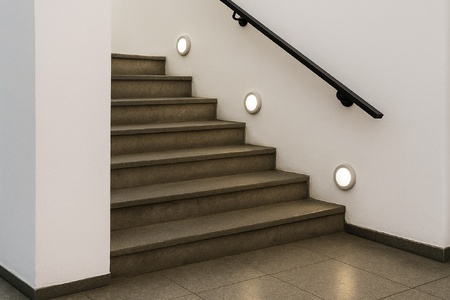 アイアン手摺（ホワイト、幅1000～1500mm、10mm単位でオーダー可能！）（2148）