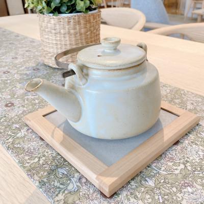 ふるさと納税 藤枝市 工房仕立て セラミックプレート(ペルラ・ビーチ無垢材)|インテリア雑貨・小物置きにも |  | 03