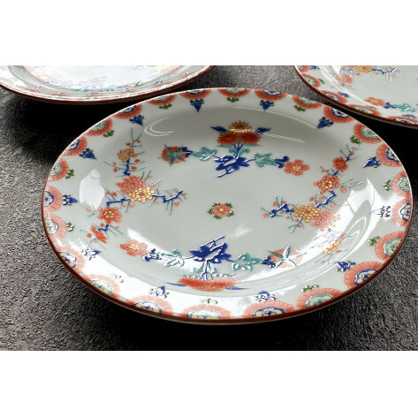 有田焼【其泉】梅菊文和皿（18.5cm）4枚 賞美堂本店 A75-41_イメージ2