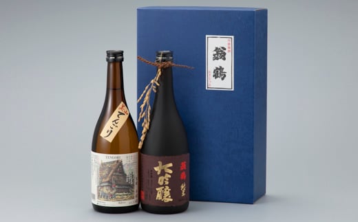 
京都・大石酒造　生もと本醸造 美山てんごり・純米大吟醸 翁鶴720ml2本セット[髙島屋選定品］026N466
