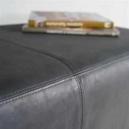 150 Bench(150ベンチ)オイルレザー 墨ブラック NAベース脚【SWOF】_雑貨・日用品 椅子・チェア・ソファ 家具・インテリア _【1573791】