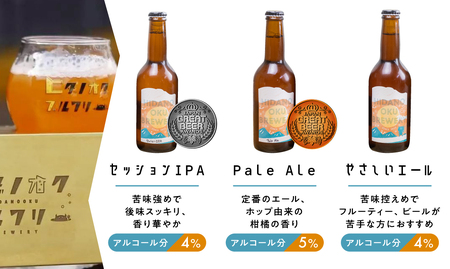 クラフトビール 飲み比べ 6本 セット 地ビール 受賞 飛騨 季節 限定 ヒダノオクブルワリー[Q1345]