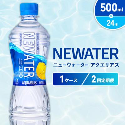 ふるさと納税 えびの市 【毎月定期便】アクエリアス ニューウォーター 500ml×24本(1ケース)(えびの市)全2回