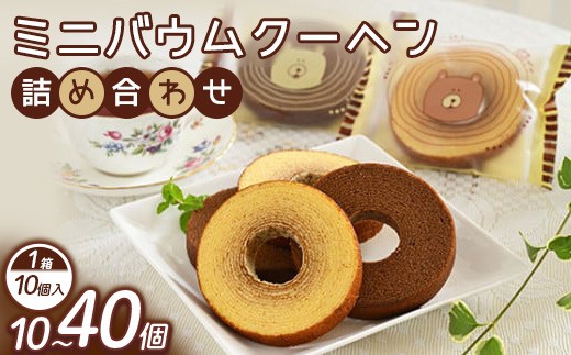
                  【選べる内容量】ミニバウムクーヘン詰め合わせ 10個入り 1～4箱 | 菓子 スイーツ 洋菓子 おかし デザート おやつ セット 詰め合せ アソート 個包装 バウムクーヘン 焼菓子 お取り寄せ プレゼント ギフト おすすめ 人気 1万円以下 那須町
                