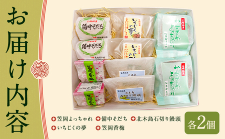 笠岡銘菓セット 5種×2個ずつ 銘菓 お菓子