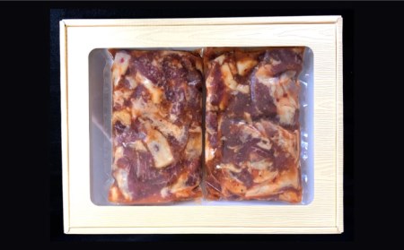【6回定期便】雲仙もみじ豚 味付き 中おち カルビ スタミナ焼き 1200g 豚 豚肉 / 南島原市 / はなぶさ[SCN089]