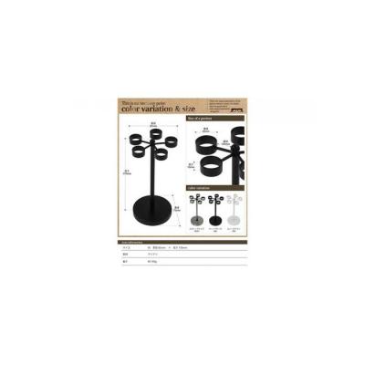 ふるさと納税 堺市 monoKOZZ 5個掛け 回転式 メガネスタンド 丸【スノーホワイト】アイアン雑貨 眼鏡掛け 便利 |  | 01