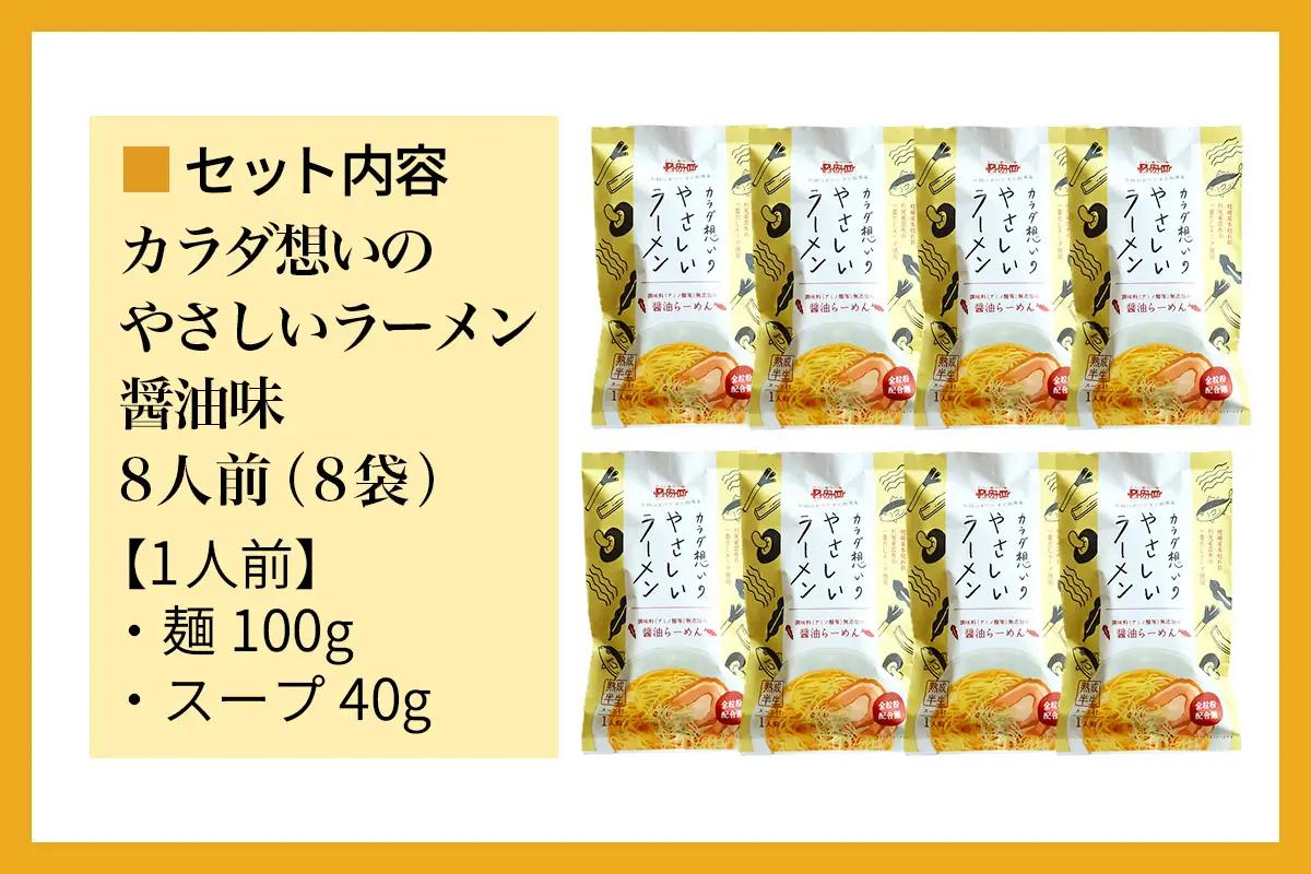 なか川 熟成半生 カラダ想いのやさしいラーメン醤油味(8人前セット） [2608]