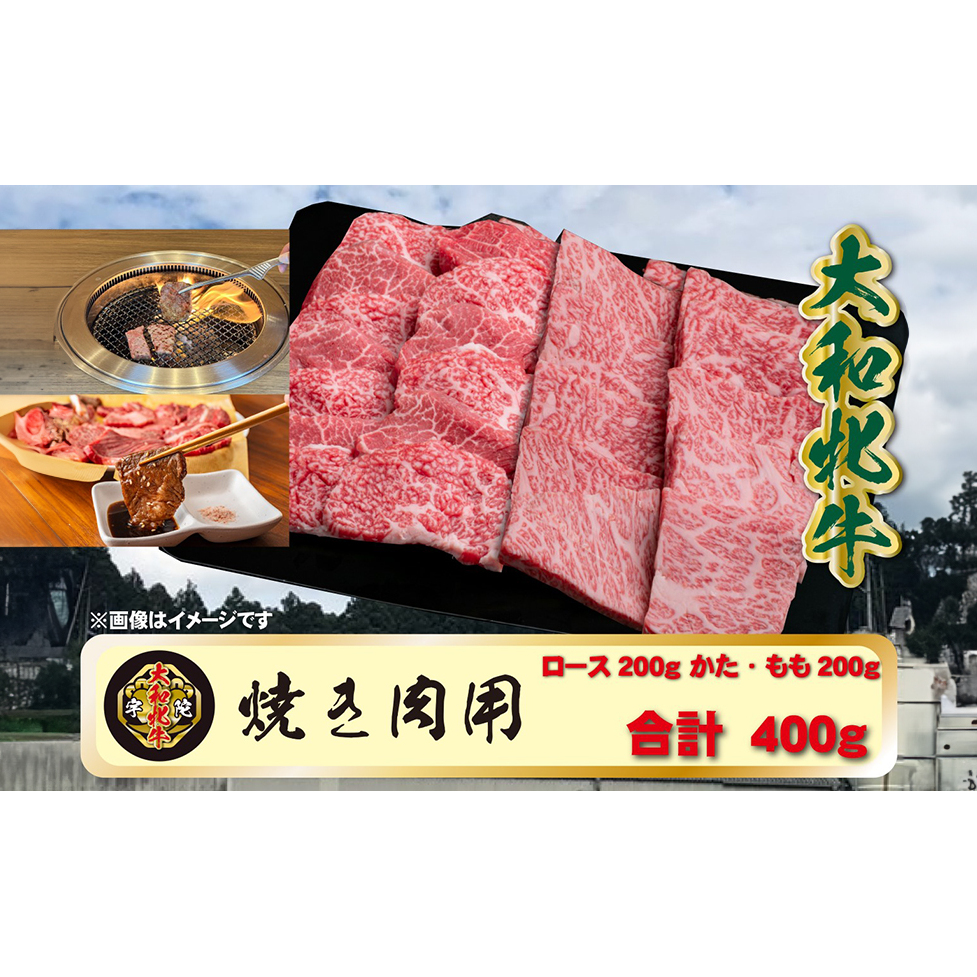 (冷凍) 大和牝牛 焼肉用 400g YMYS2 ／焼肉 バーベキュー 鉄板焼き アウトドア キャンプ 贈答用 贈り物 太田家 奈良県 宇陀市 ふるさと納税
